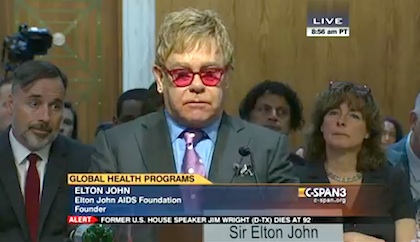 Elton John Senate Hearing